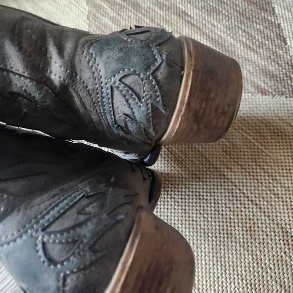 Roper Gray Western Cowboy Boots - Picture 3 of 8